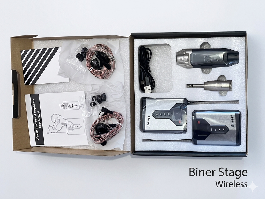Biner Stage Wireless IEM System - Dual Reciever