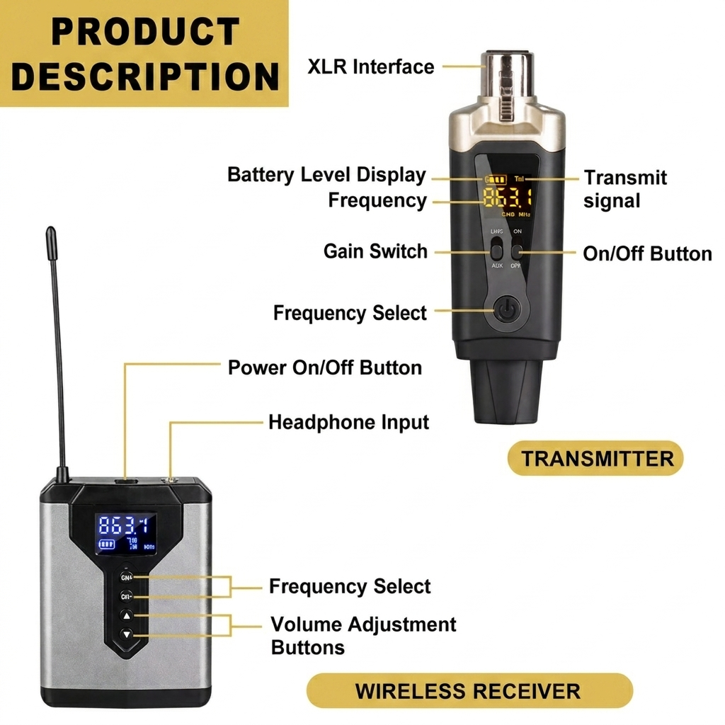 Biner Stage Wireless IEM System - Dual Reciever